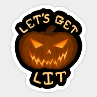 Let's Get Lit Sticker